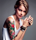 Beautiful-Girl-With-Sleeve-Tattoo