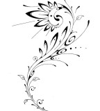 flower designs for tattoos tribal