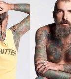 all body tattoo for man bearded man