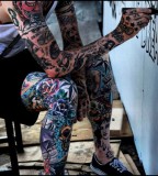 all body tattoo for man boy painting