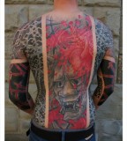 all body tattoo for man devil by little swastika