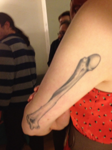 anatomical tattoo arm bone