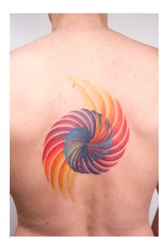 energy tattoo organic colorful tattoo