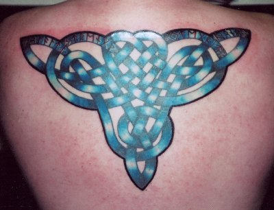 pagan tattoo blue