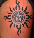 pagan tattoo sun