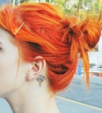 behind ear tattoo warped ginger girl