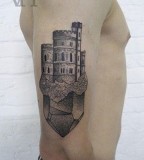 castle tattoo by valentin hirsch