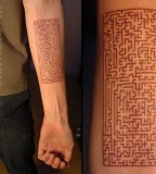 cool maze tattoo