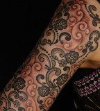 lace tattoo full sleeve