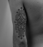 back arm tattoo by jean philippe burton