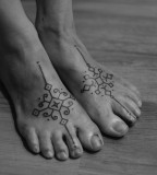 feet tattoo by jean philippe burton