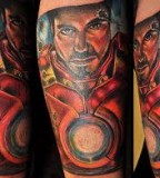 Cool superhero tattoo