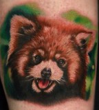 Fox tattoo by Rich Pineda
