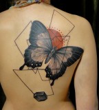 French style  butterfly tattoo
