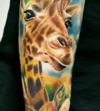 Great giraffe tattoo