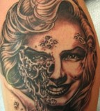 Zombie Marilyn Monroe tattoo