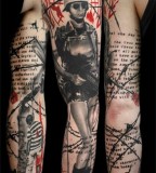 buena vista tattoo club man soldier with woman's legs