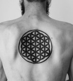 david hale tattoo geometric back piece