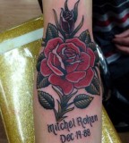 flower tattoo for michael