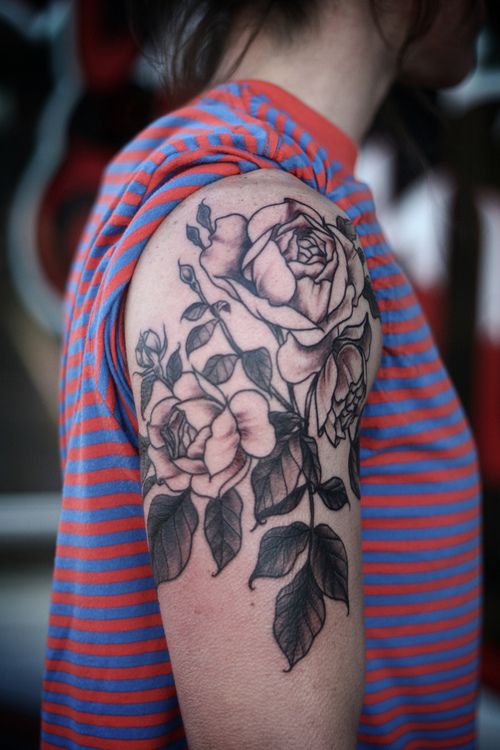 flower tattoos stylish hand