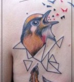 jessica mach tattoo bird on back shoulder