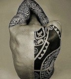 tattoos for men tribal back and arm tattoo