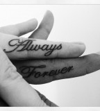 Always forever couples tattoo
