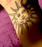 Awesome sun tattoo