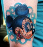 Colorful disney tattoo