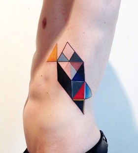Colorful tattoo by Amanda Wachob