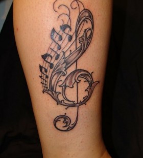 Cool music tattoo