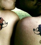 Couple disney tattoo