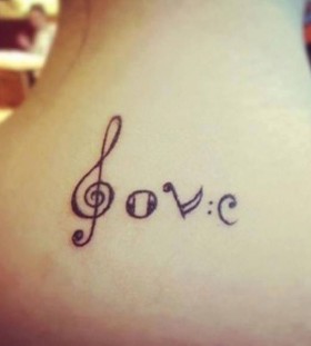 Love music tattoo