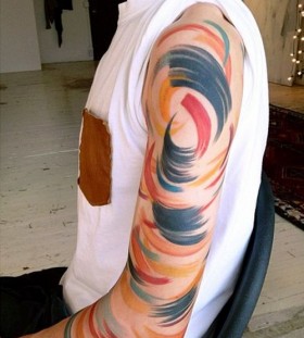 Men arm tattoo by Amanda Wachob