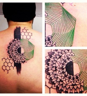 seb inkme black and green mandala tattoo
