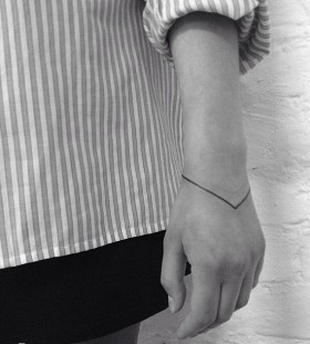 wrist tattoo minimalist bracelet