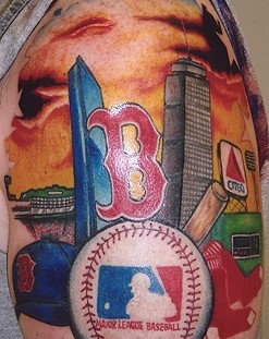 Baseball sport tattoo