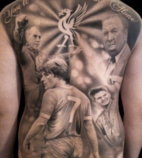 Liverpool team sport tattoo