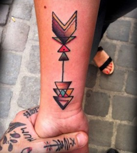 arrow tattoos colorful