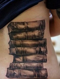 A couple of books tattoo