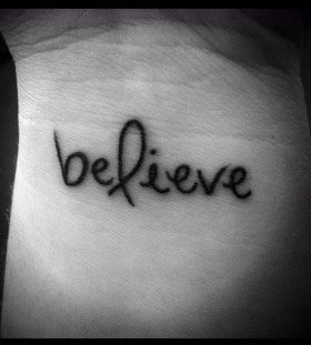 Black believe tattoo