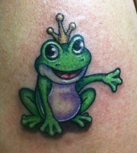 King frog tattoo