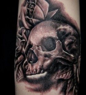 Skull tattoo by Seunghyun JO aka Potter