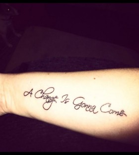 A change is good music style tattoo