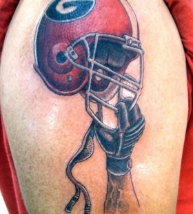 Awesome football tattoo