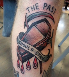 Cruel words and tattoo by Dustin Barnhart