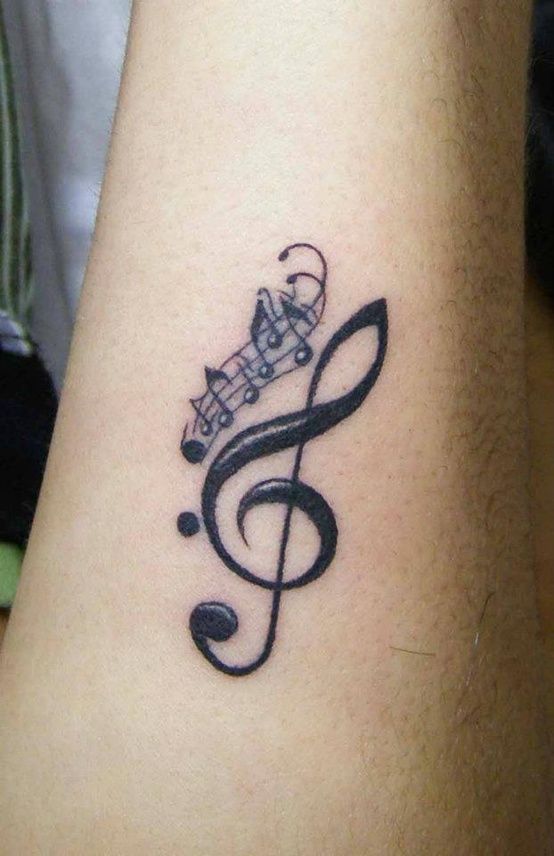 Great music style tattoo