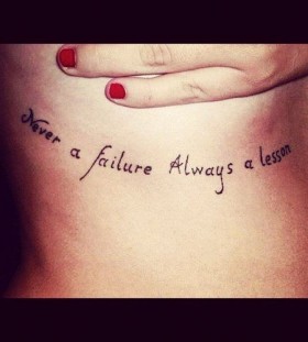 Lovely quote tattoo