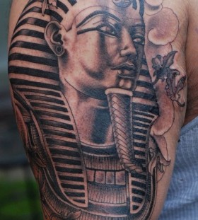 Pharaoh Egypt style tattoo