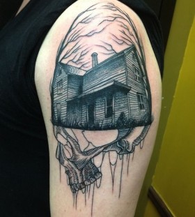 Awesome looking house tattoo